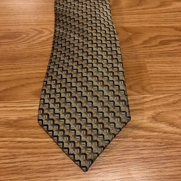 Joseph & Feiss International 100% Silk Tie Extra long 65"x4" Necktie Brown Colou - Picture 4 of 5